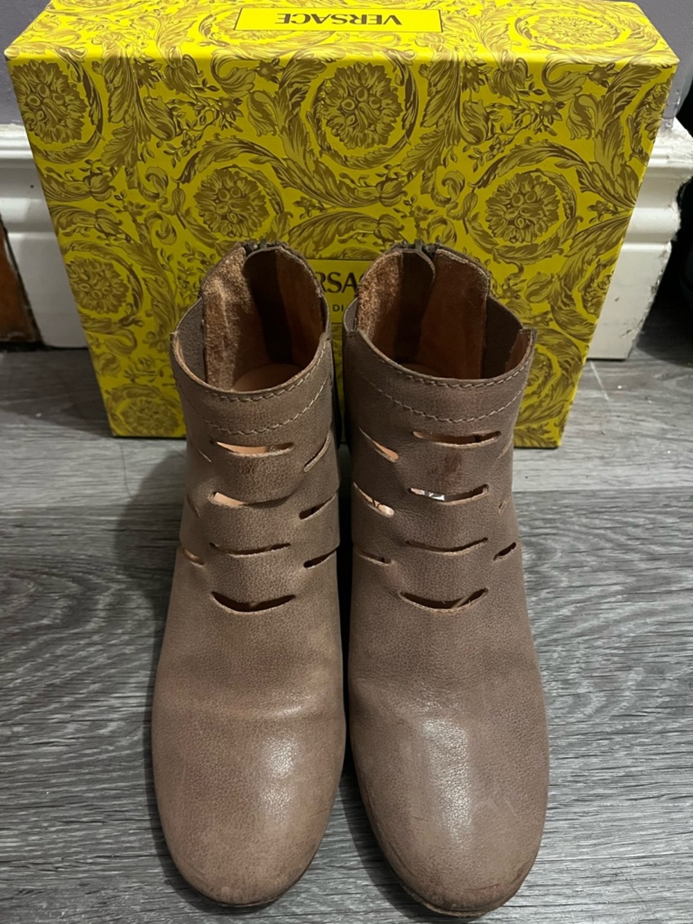 Aquatalia Cutout Ankle Booties